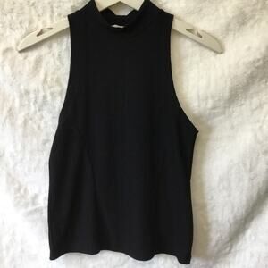 Mango Black Sleeveless Top